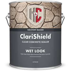 ClariShield® Solvent-Based Wet Look 250 Clear Sealer - H&C® Concrete